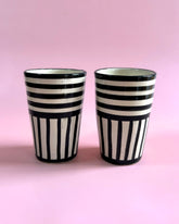 HAND-PAINTED STRIPETUMBLERS