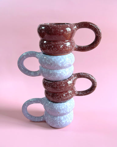 LILAC SPECKLED  BUBBLE CUPS